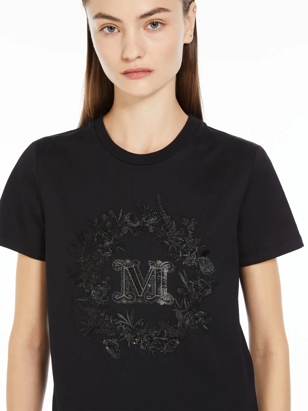 Max Mara Logo Embellished Crewneck T-Shirt