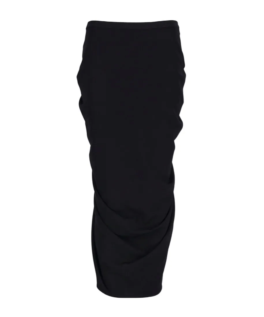 Dries Van Noten Ruched Zipped Skirt