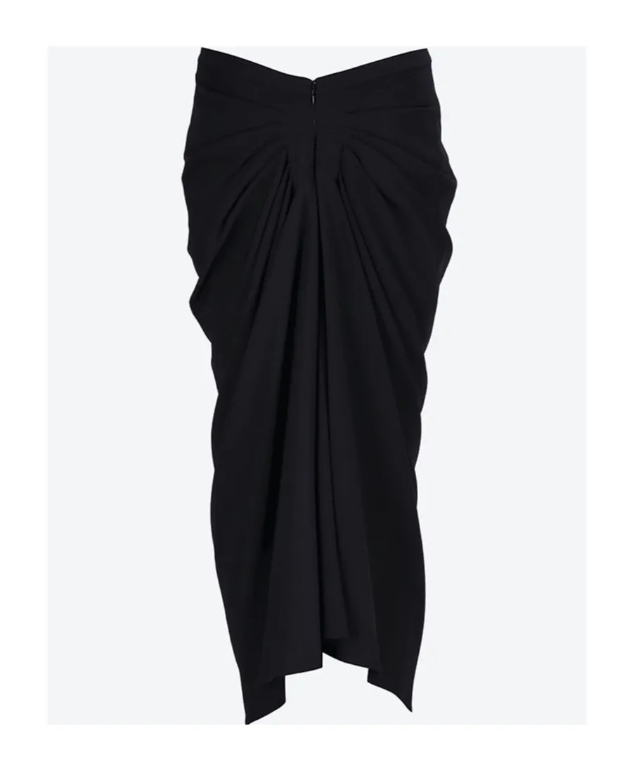 Dries Van Noten Ruched Zipped Skirt