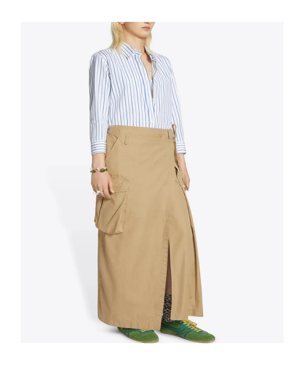 Dries Van Noten Slit Detailed Maxi Skirt