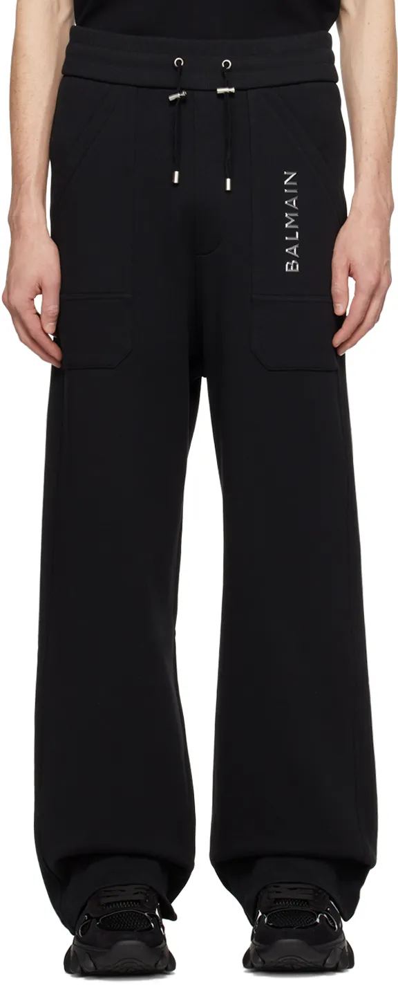 Balmain Drawstring Wide Leg Pants