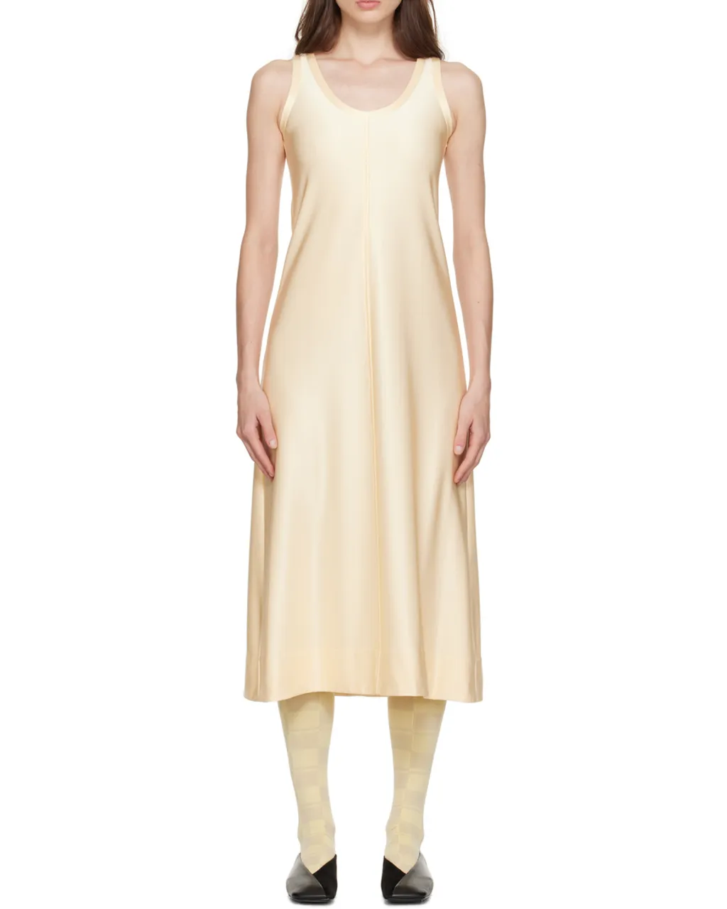 Scoop-Neck Sleeveless Dress