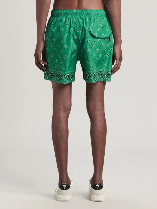 Palm Angels Paisley-Printed Drawstring Swim Shorts