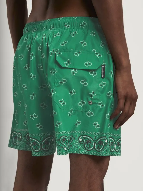 Palm Angels Paisley-Printed Drawstring Swim Shorts