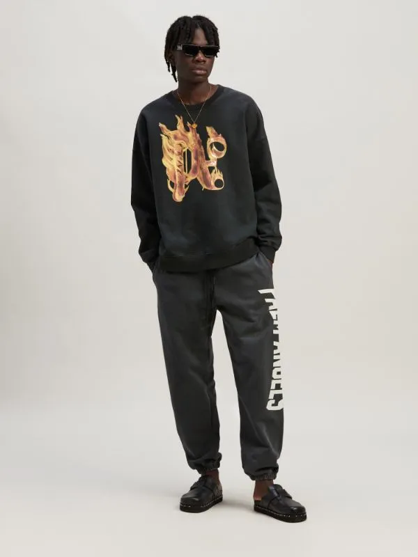 Palm Angels Logo Printed Drawstring Sweatpants