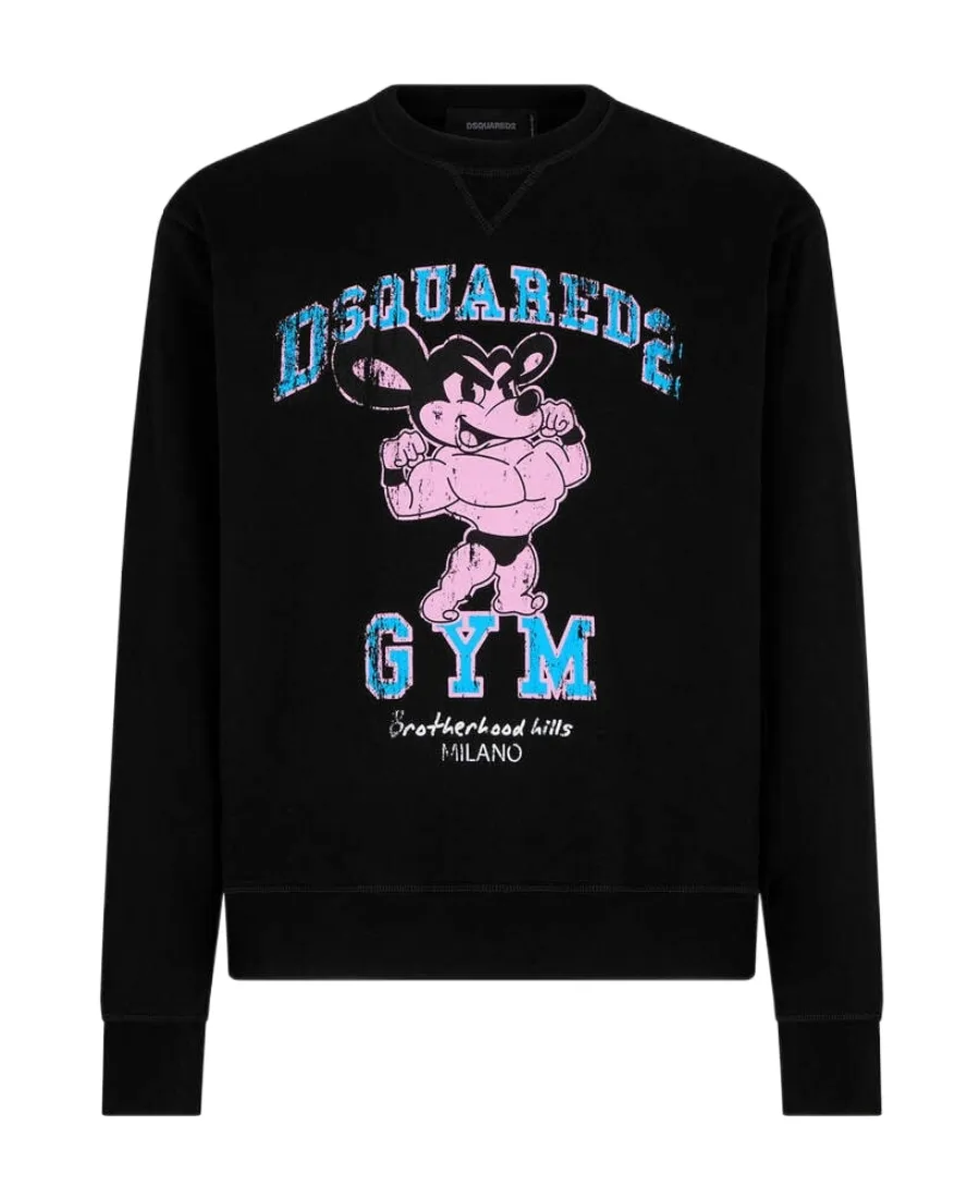 Dsquared2 Graphic Printed Crewneck Sweatshirt