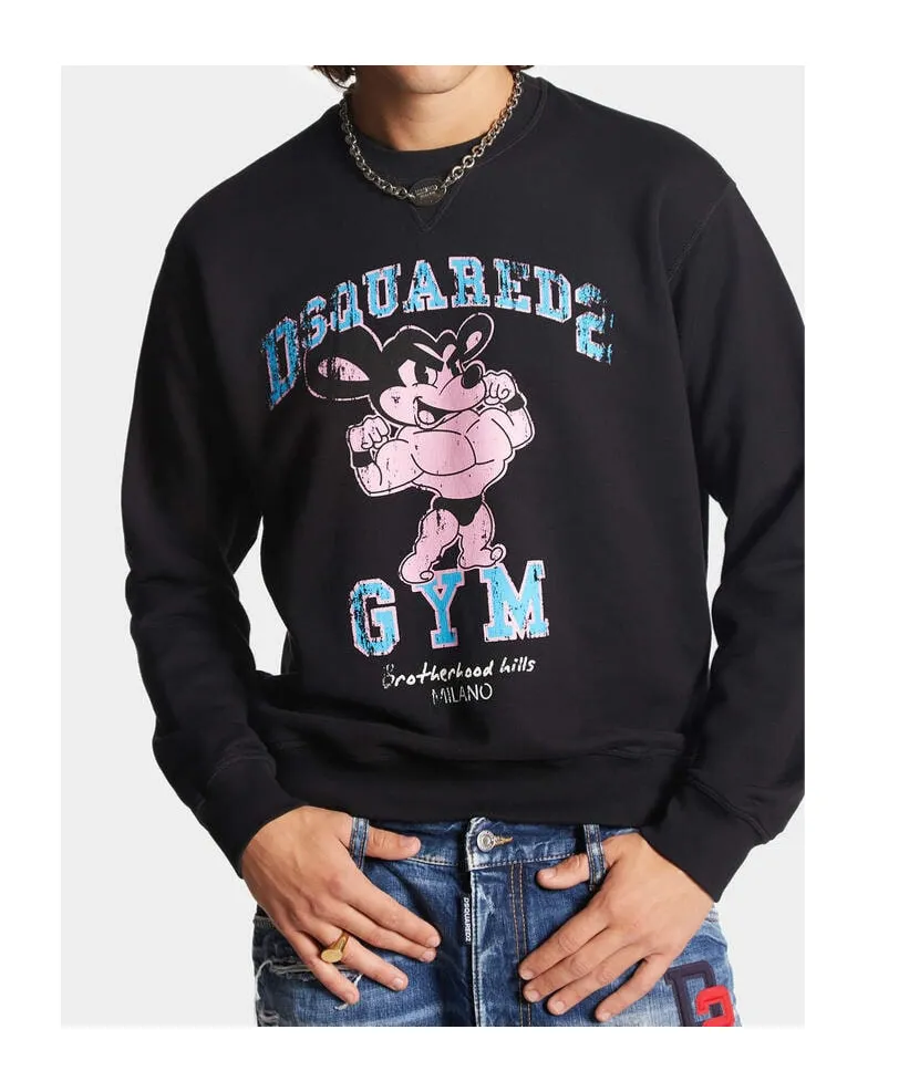Dsquared2 Graphic Printed Crewneck Sweatshirt