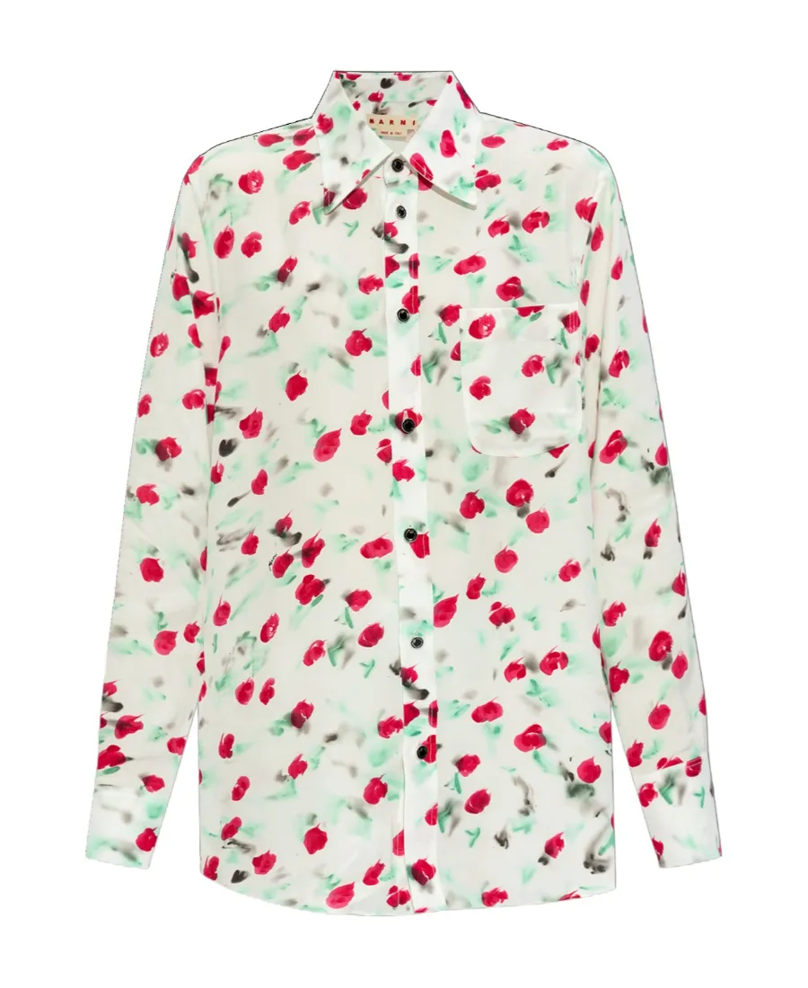 Marni Allover Floral Printed Shirt