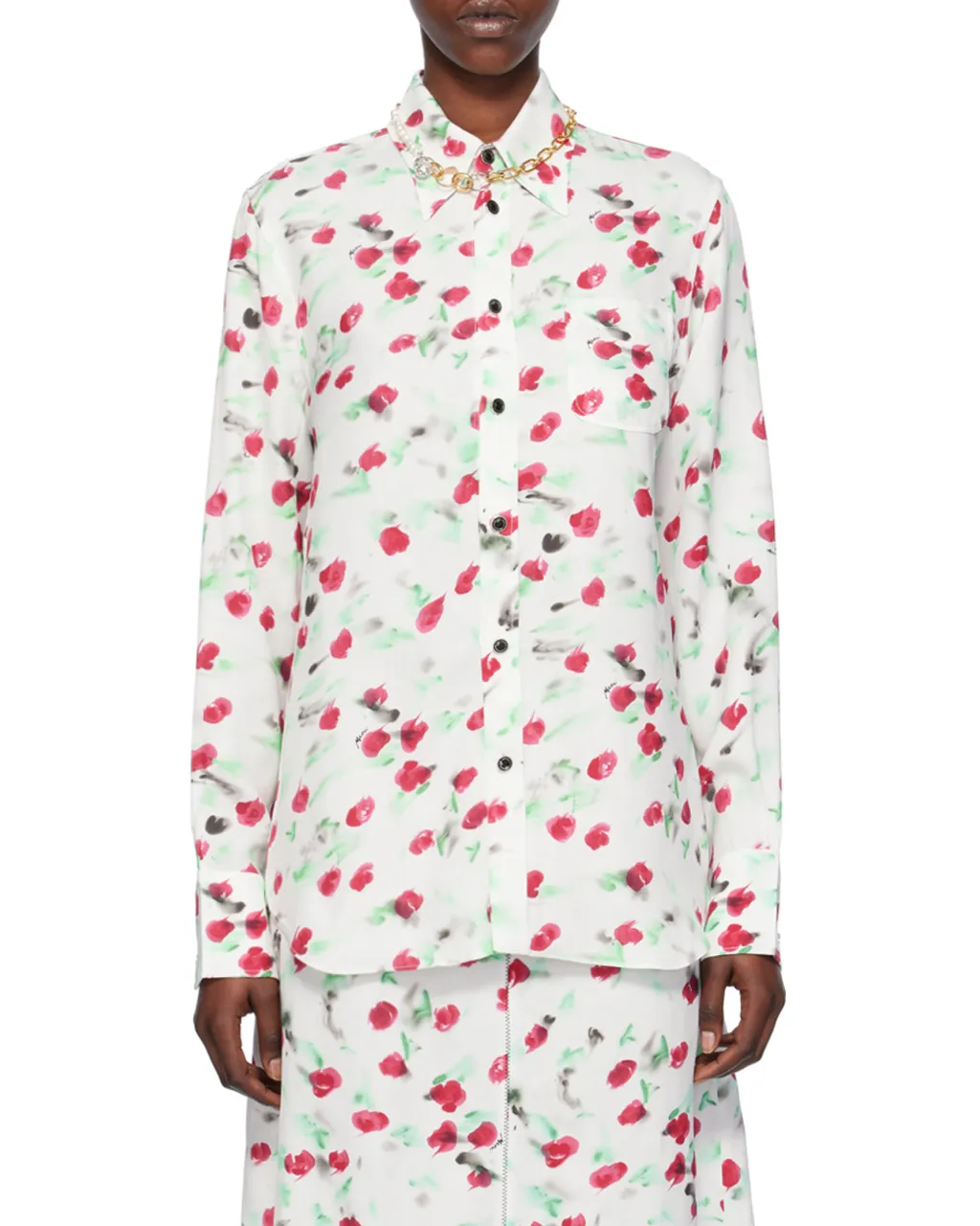 Marni Allover Floral Printed Shirt