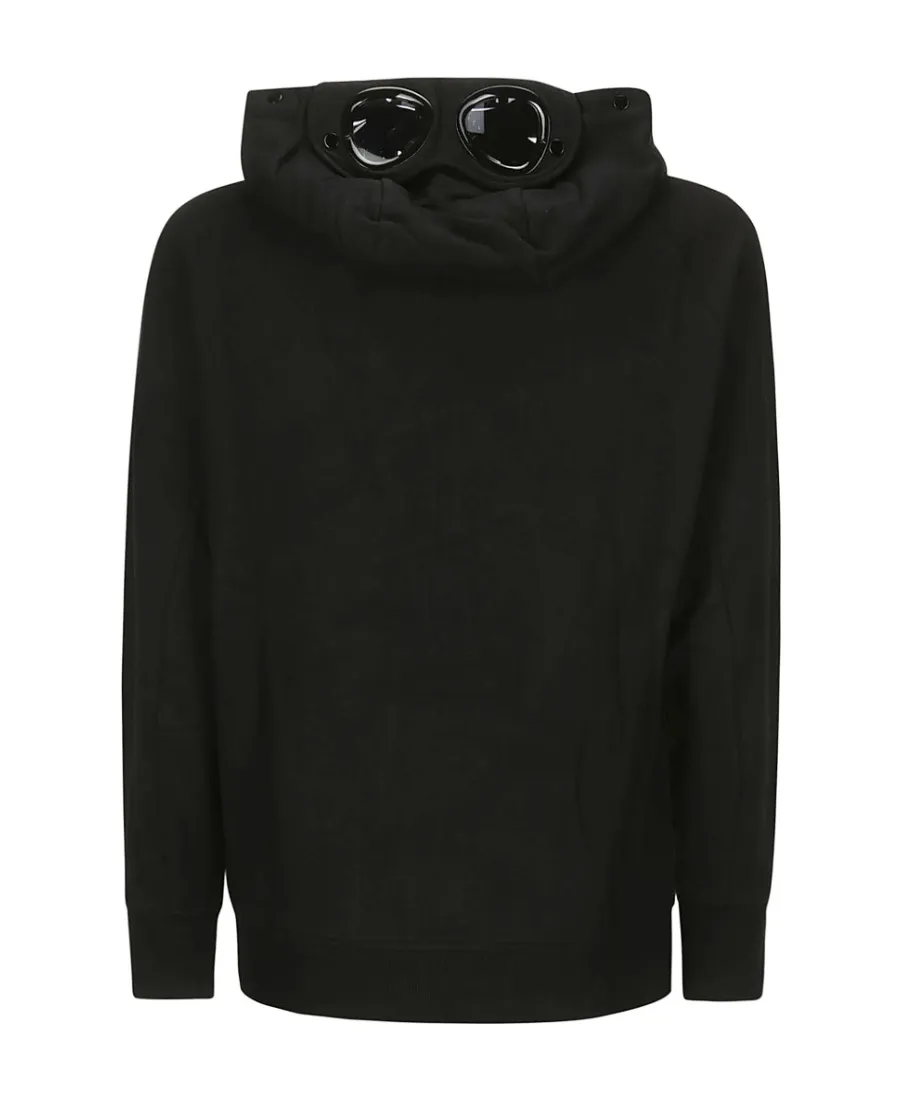 Goggles-Detail Zipped-Up Hoodie