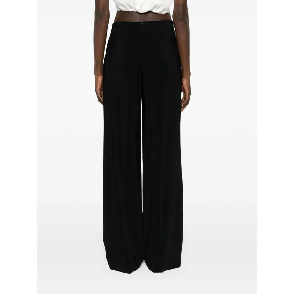 Stella Mccartney Broderie-Anglaise Wide-Leg Tailored Trousers