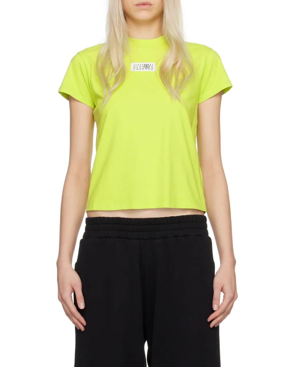 Mm6 Maison Margiela Number-Motif Crewneck T-Shirt