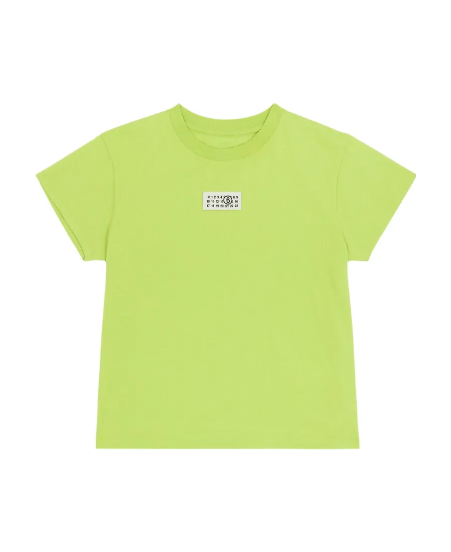 Mm6 Maison Margiela Number-Motif Crewneck T-Shirt
