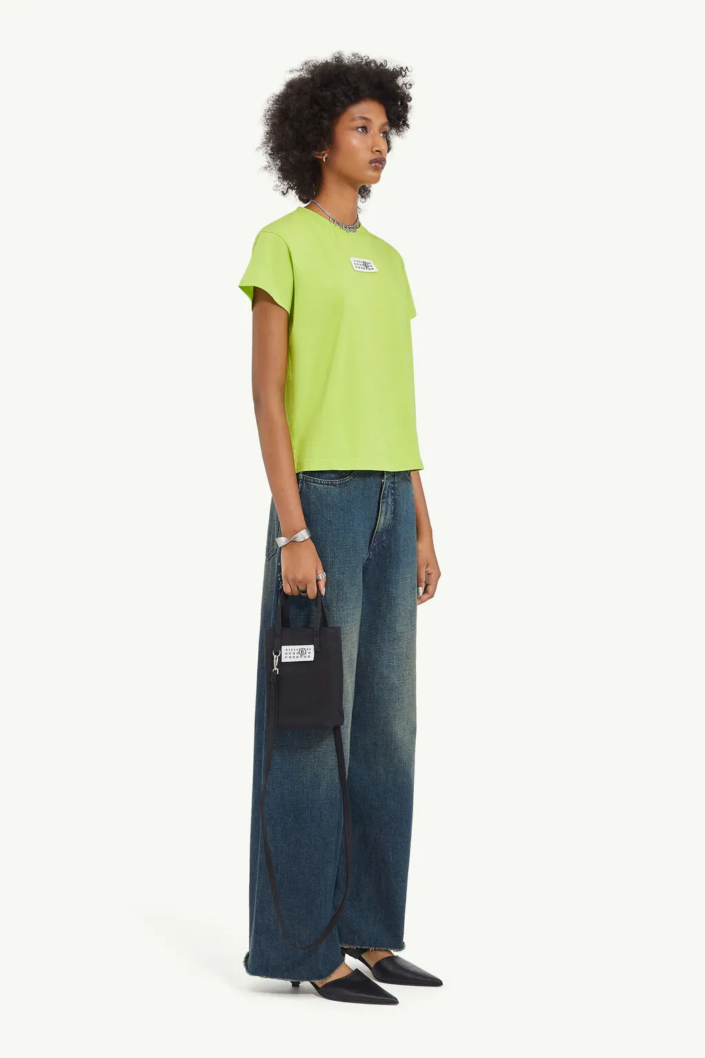 Mm6 Maison Margiela Number-Motif Crewneck T-Shirt