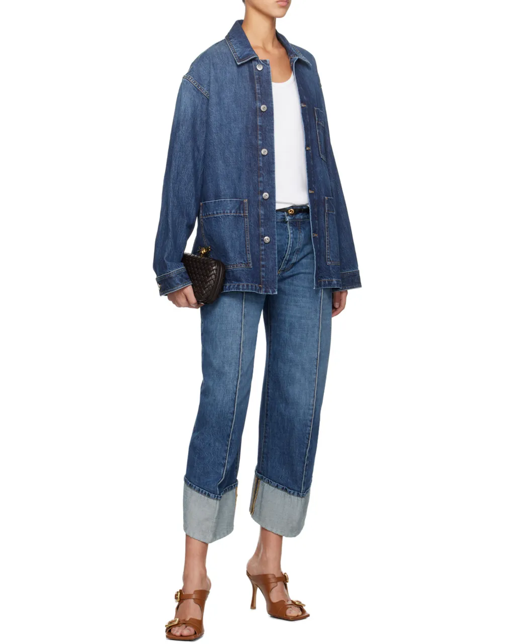 Single-Breasted Denim Jacket