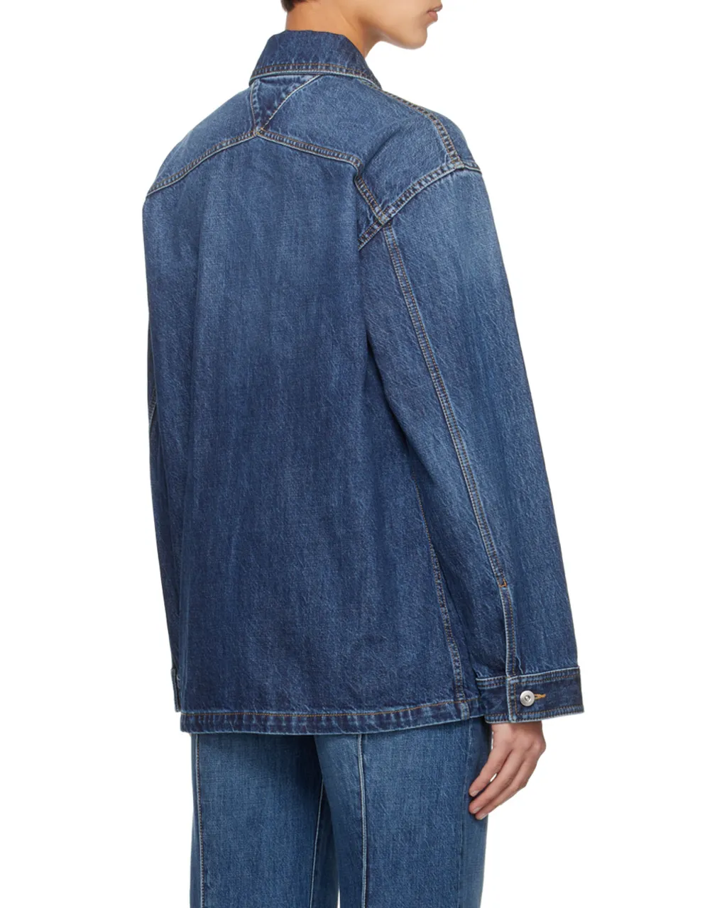 Single-Breasted Denim Jacket