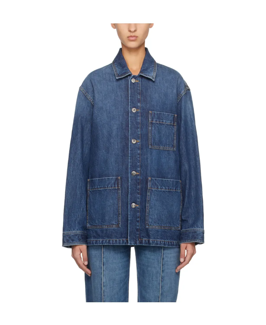 Single-Breasted Denim Jacket