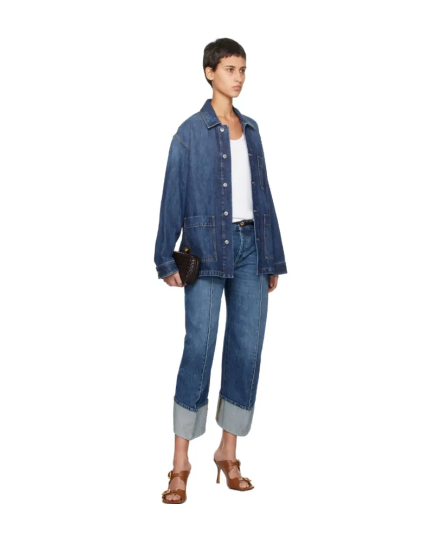 Single-Breasted Denim Jacket