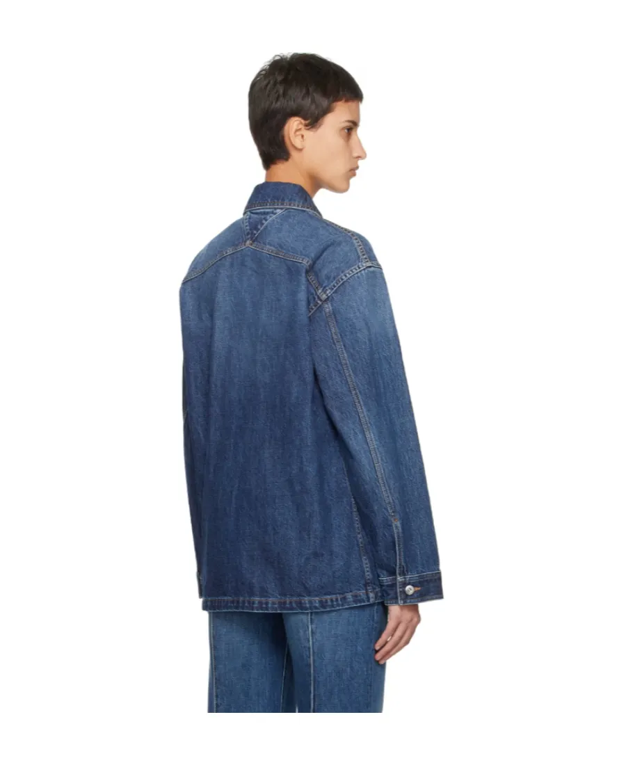 Single-Breasted Denim Jacket