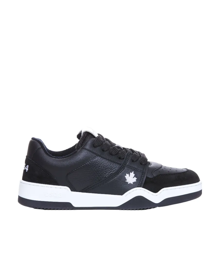 Dsquared2 Logo-Embroidered Low-Top Sneakers