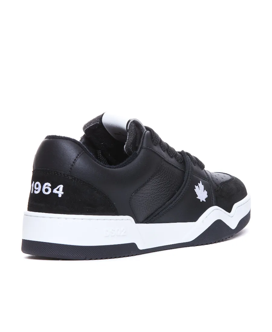 Dsquared2 Logo-Embroidered Low-Top Sneakers