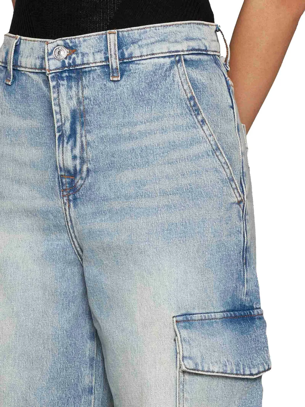 Cargo Scout High-Rise Wide-Leg Jeans