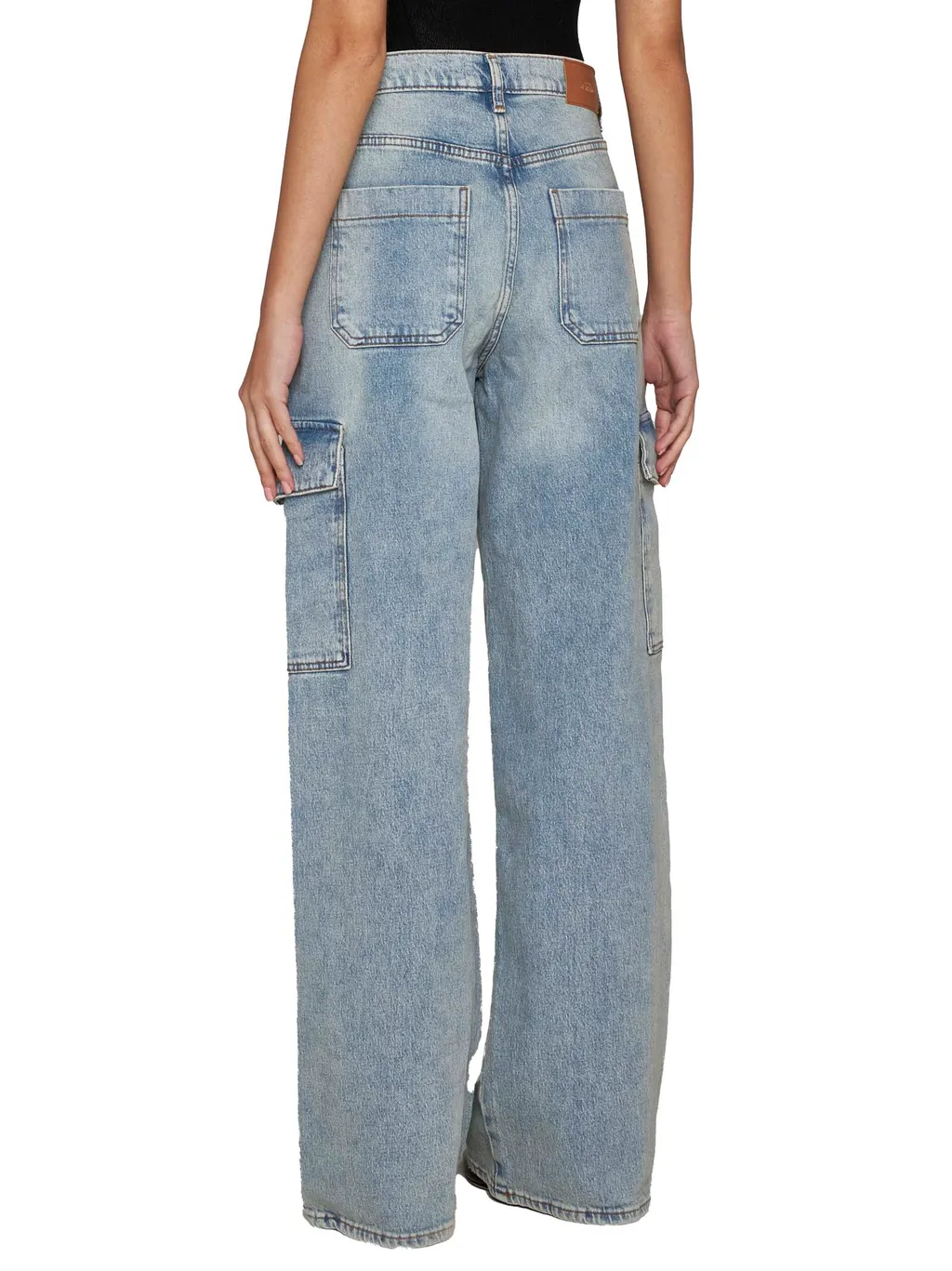 Cargo Scout High-Rise Wide-Leg Jeans