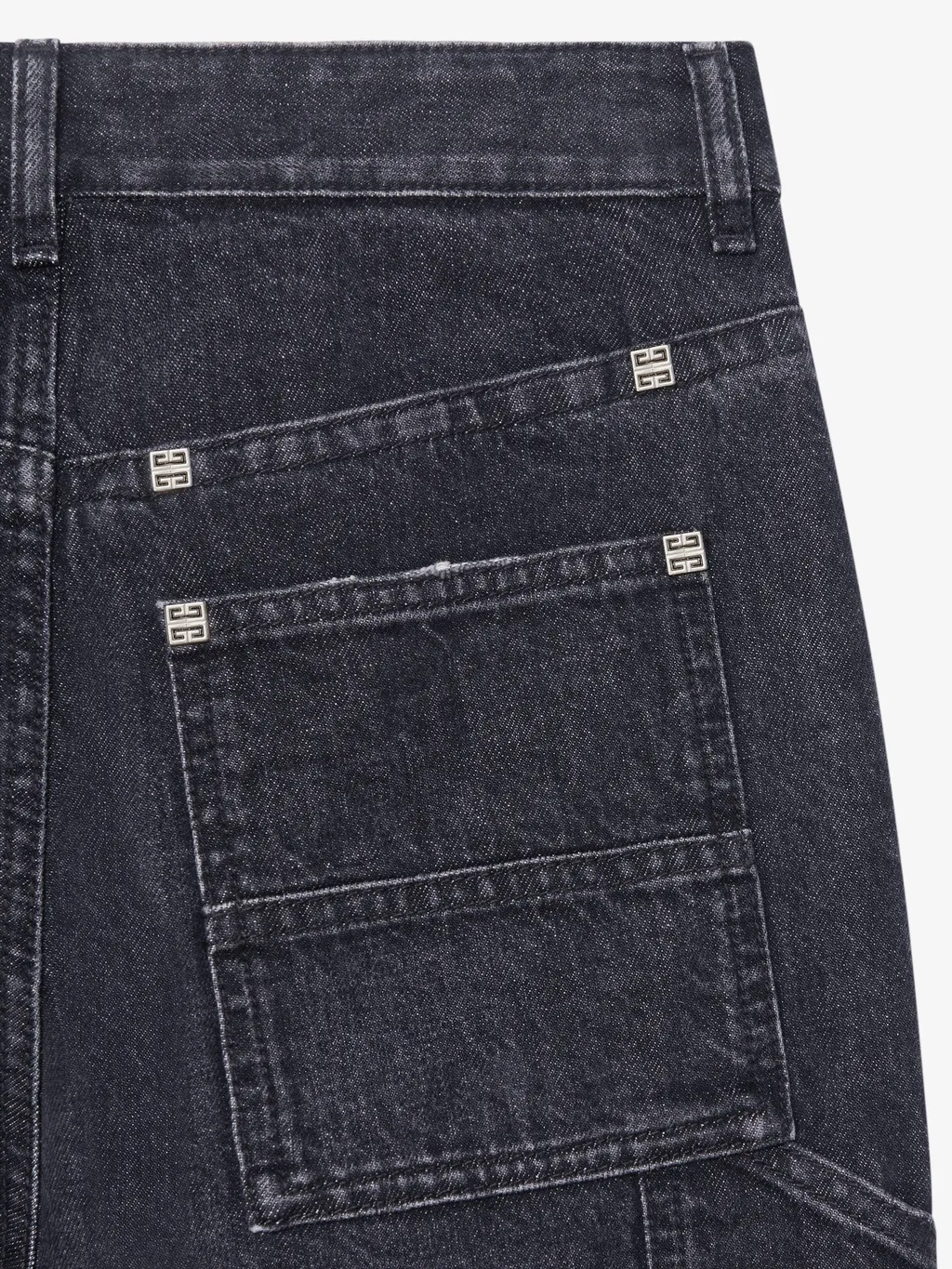 Oversized Jeans In Denim With Patches