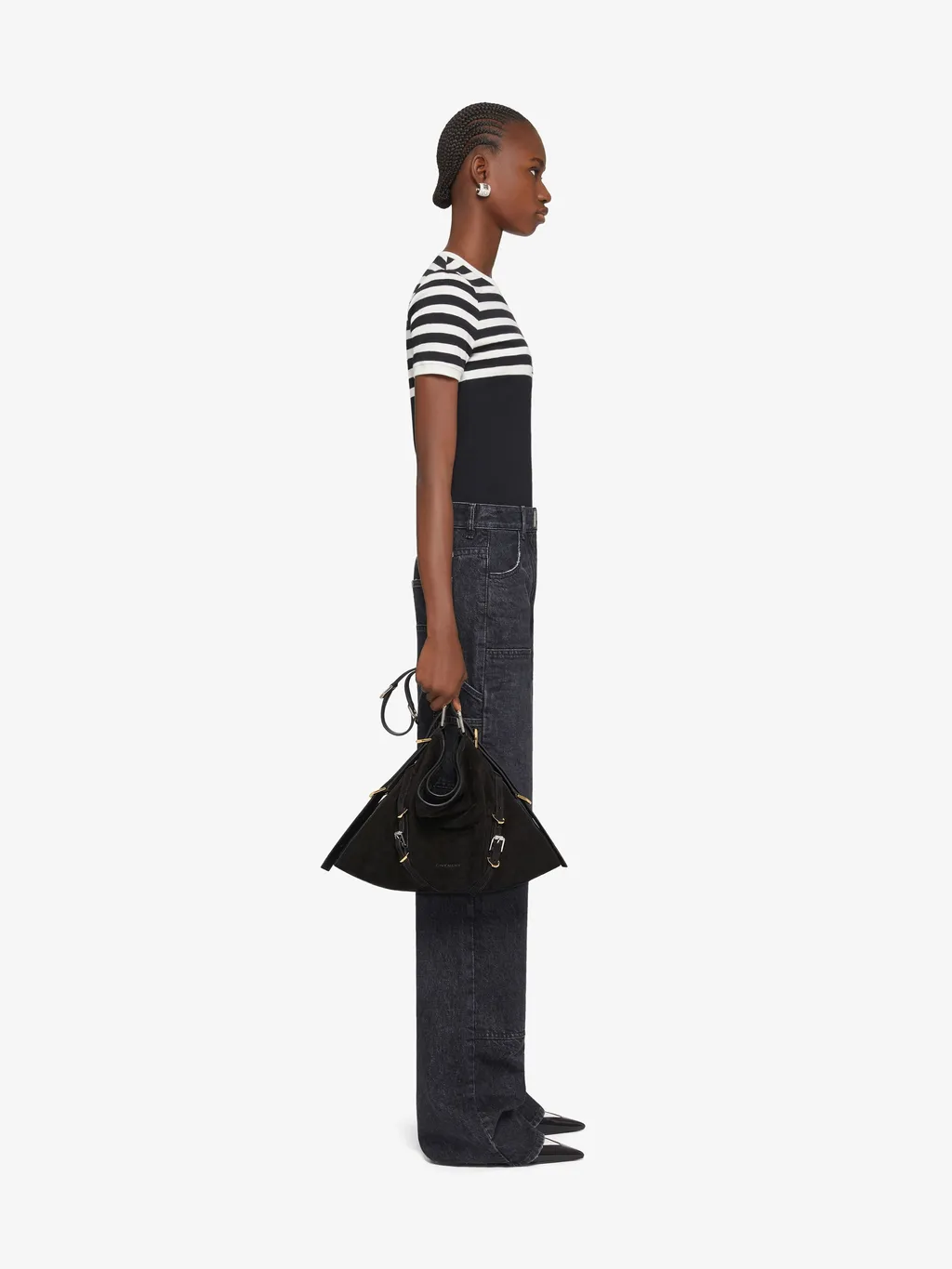 Oversized Jeans In Denim With Patches