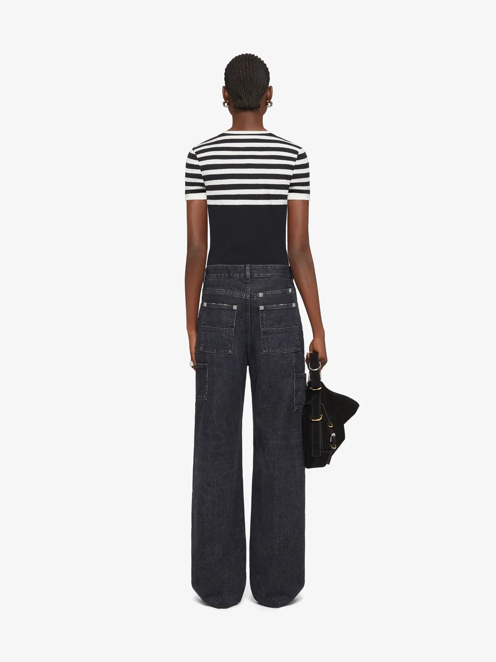 Oversized Jeans In Denim With Patches