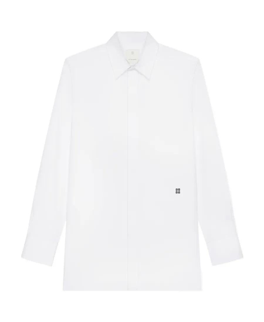 Givenchy Logo Embroidered Long-Sleeved Shirt