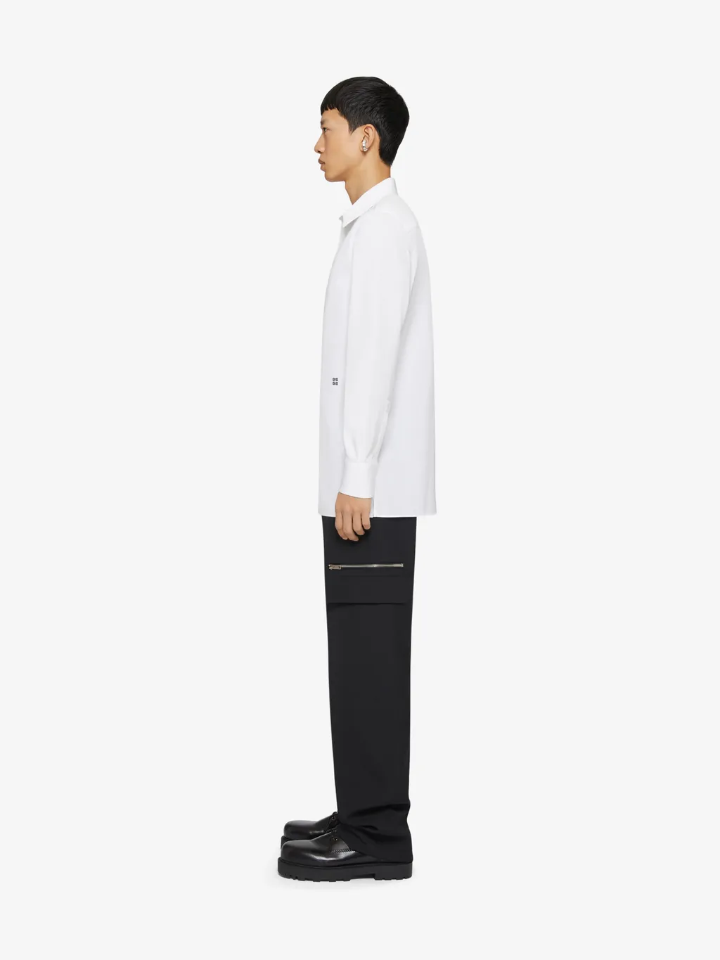 Givenchy Logo Embroidered Long-Sleeved Shirt