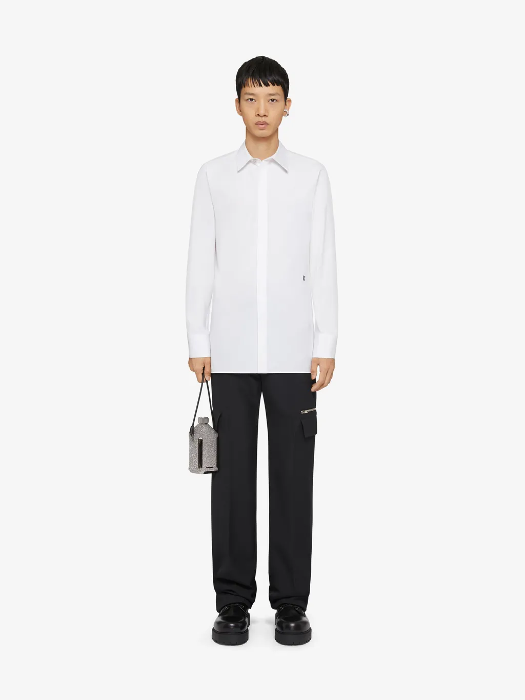 Givenchy Logo Embroidered Long-Sleeved Shirt