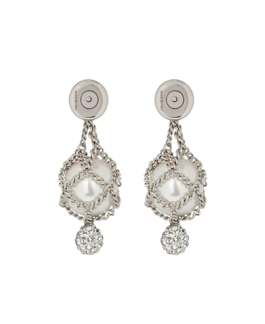 Givenchy Pearling Chain Detailed Earrings