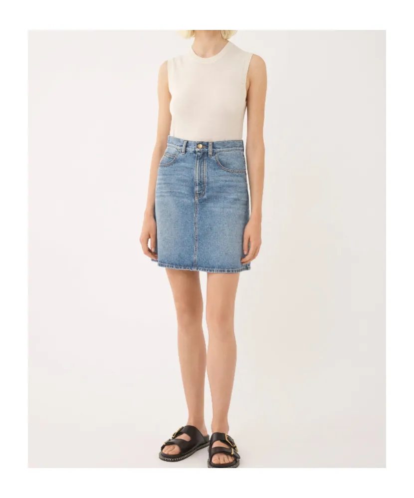 Chloé Denim Mini Skirt