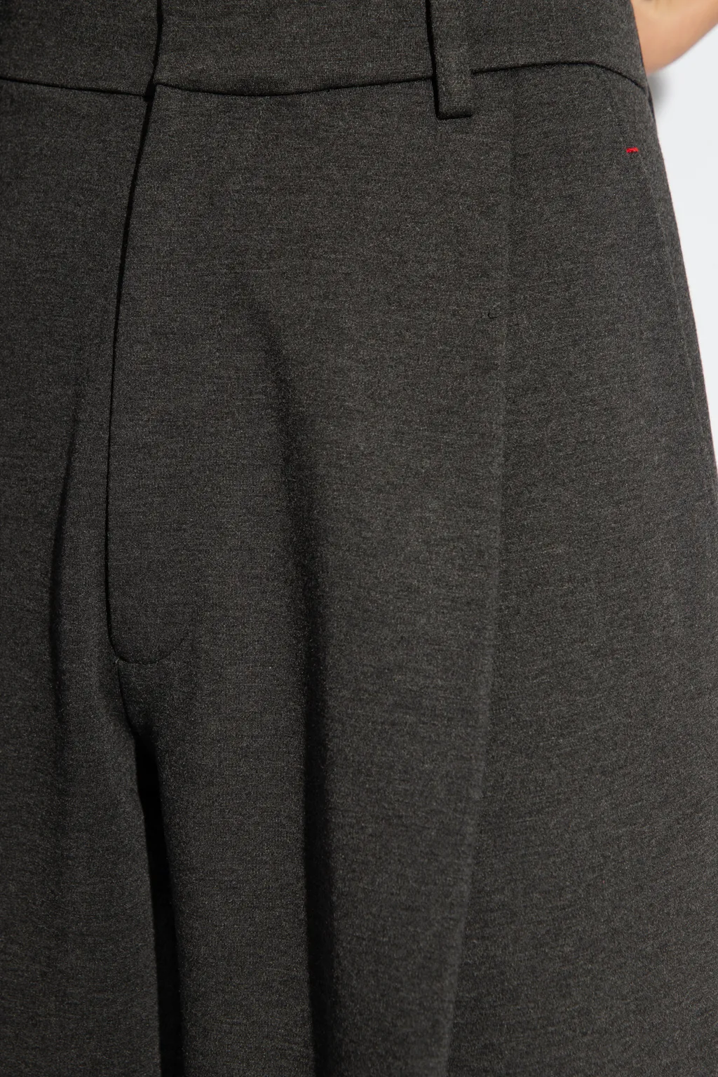 Pleated Straight-Leg Trousers