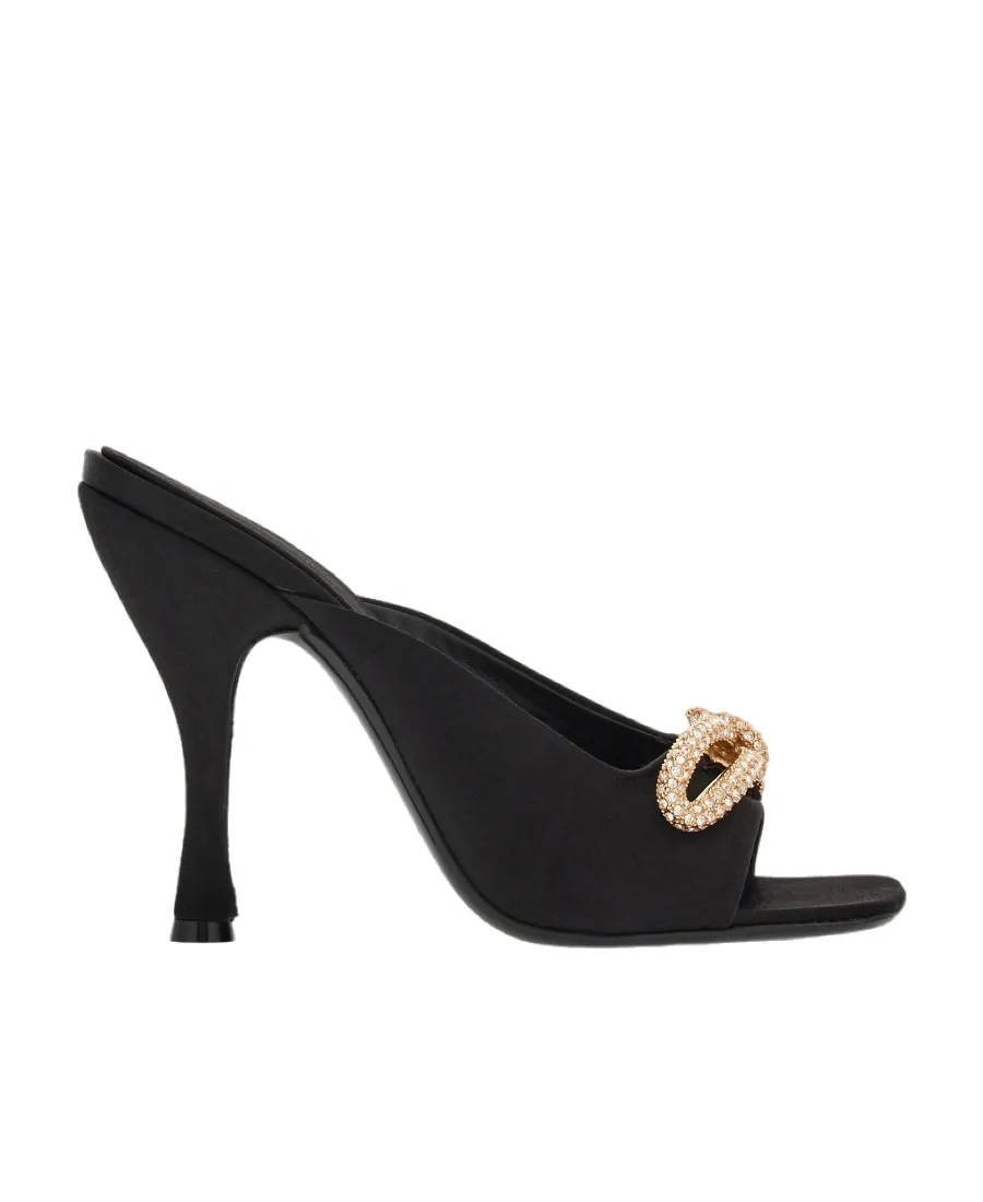 Salvatore Ferragamo Embellished Bow-Detailed Slip-On Mules