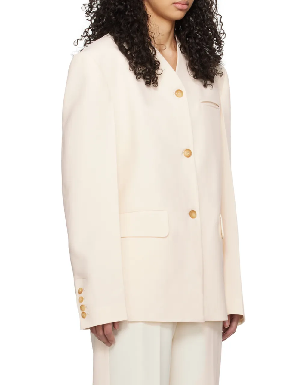 Nanushka Fem Belted Straight Hem Blazer