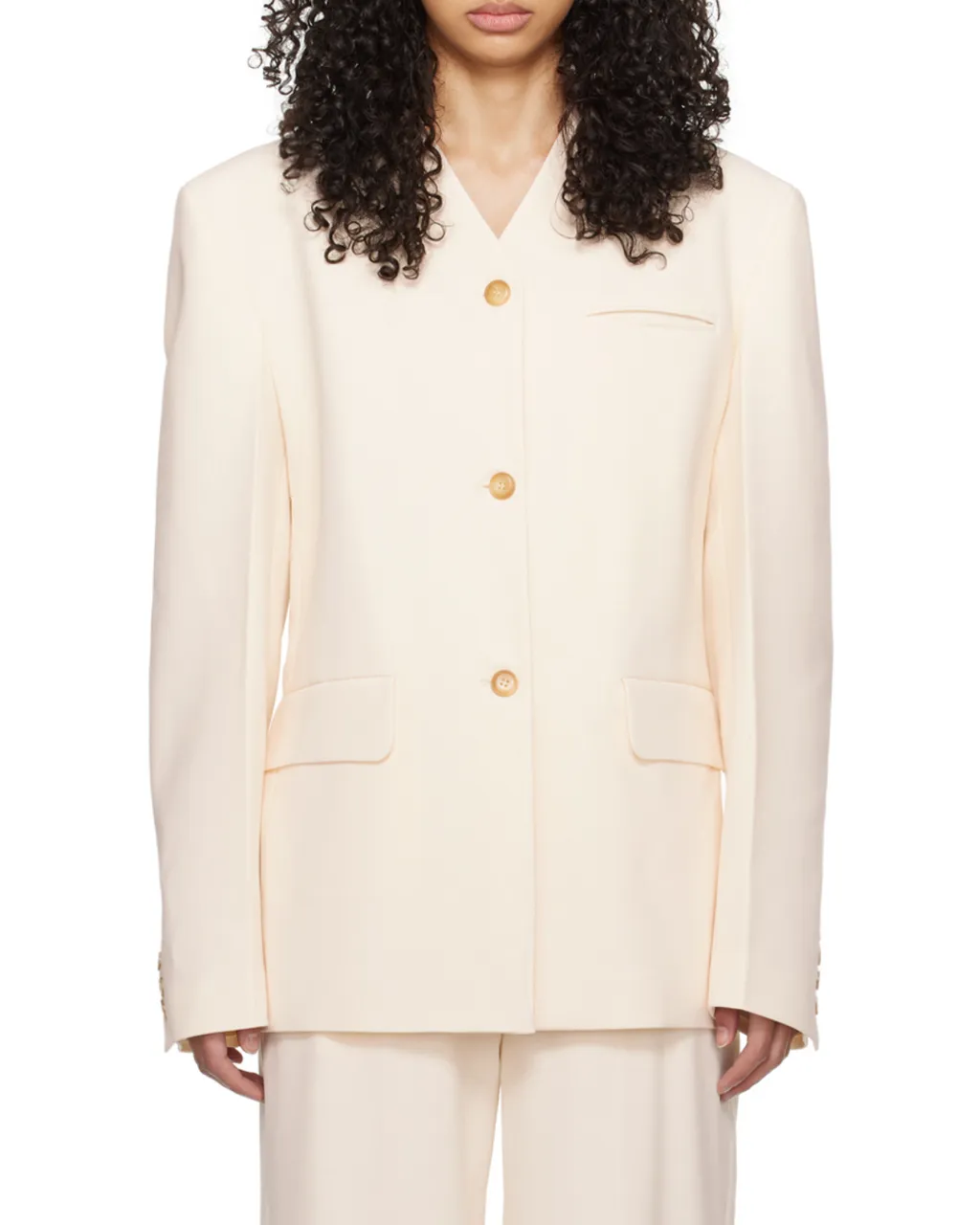 Nanushka Fem Belted Straight Hem Blazer
