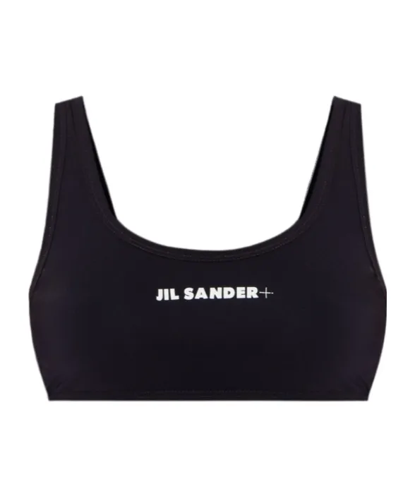 Logo-Print Bikini Top