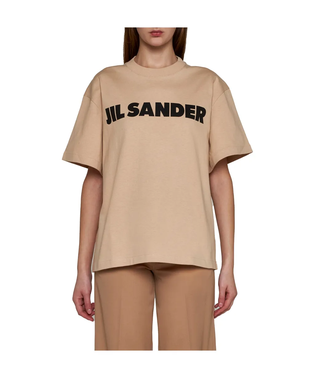 Jil Sander Logo Printed Crewneck T-Shirt