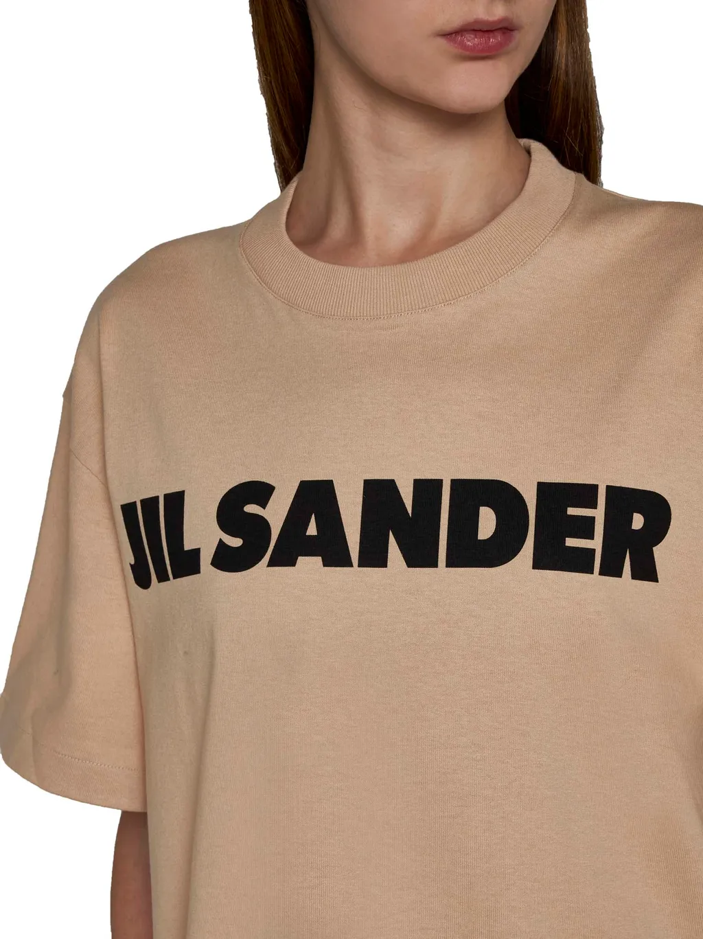 Jil Sander Logo Printed Crewneck T-Shirt