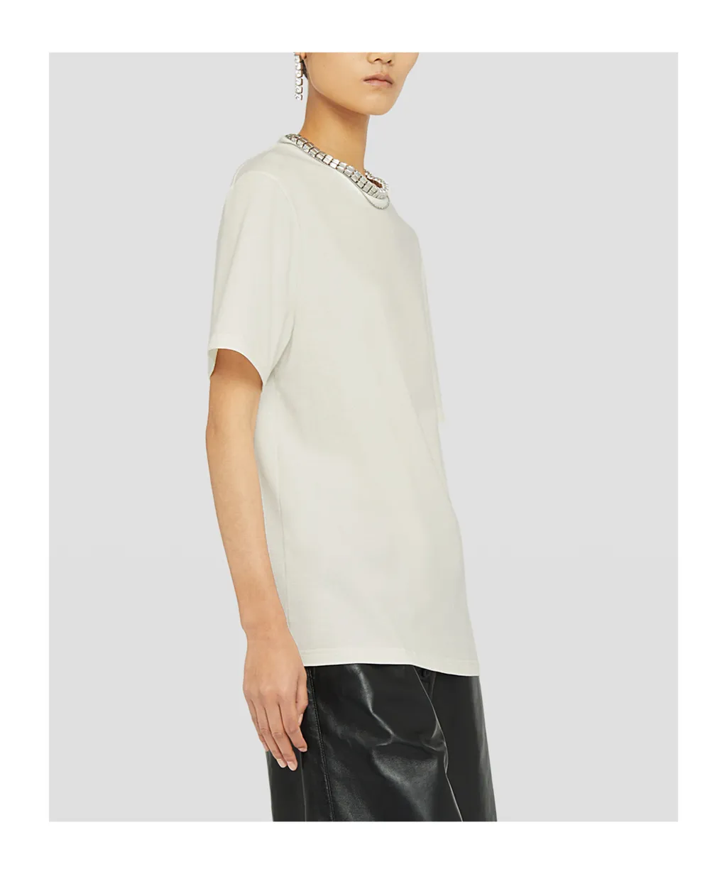 Jil Sander Logo Printed Crewneck T-Shirt