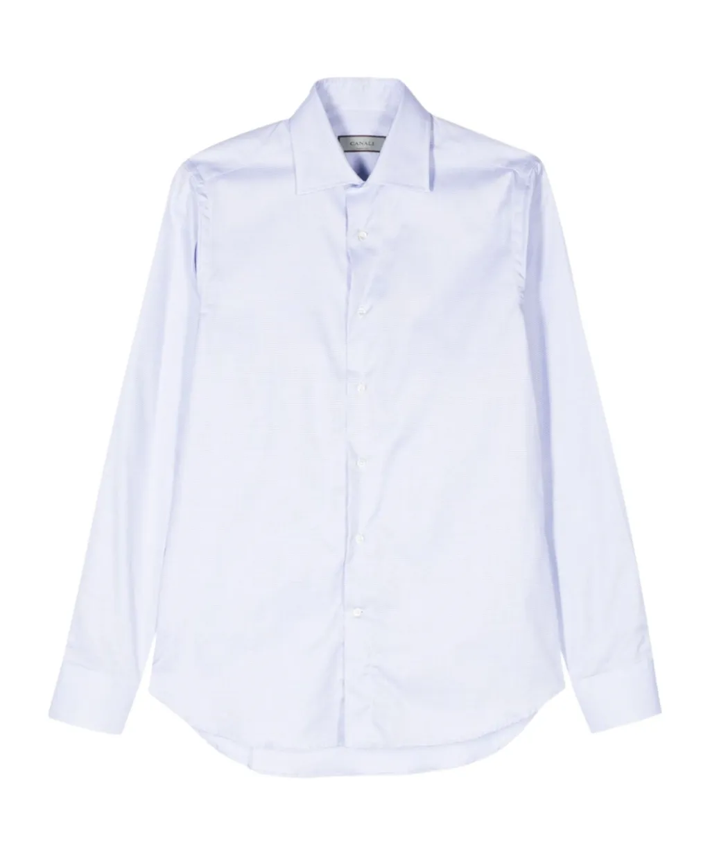 Micro-Dot Cotton Shirt