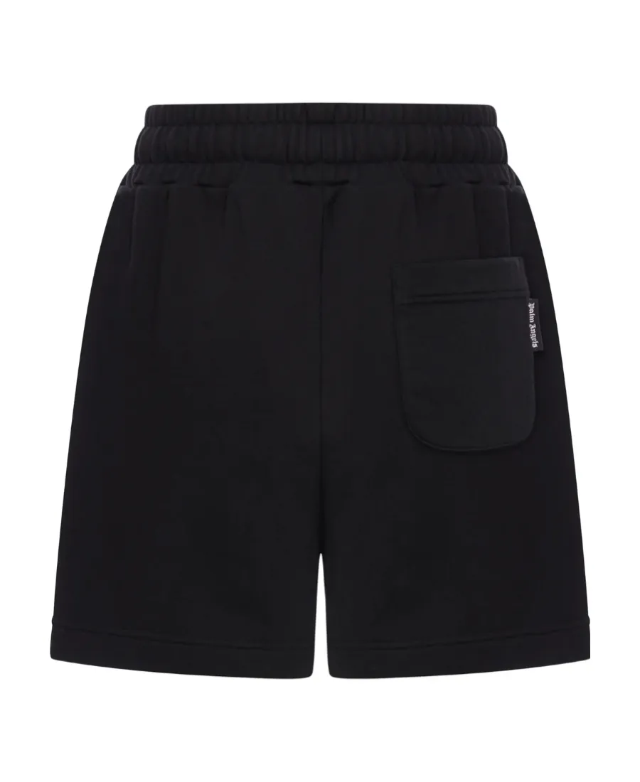 Palm Angels Monogram Embroidered Drawstring Sweatshorts