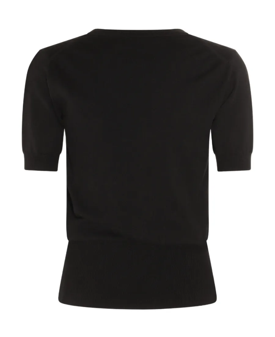 Vivienne Westwood Logo Embroidered Knitted Top