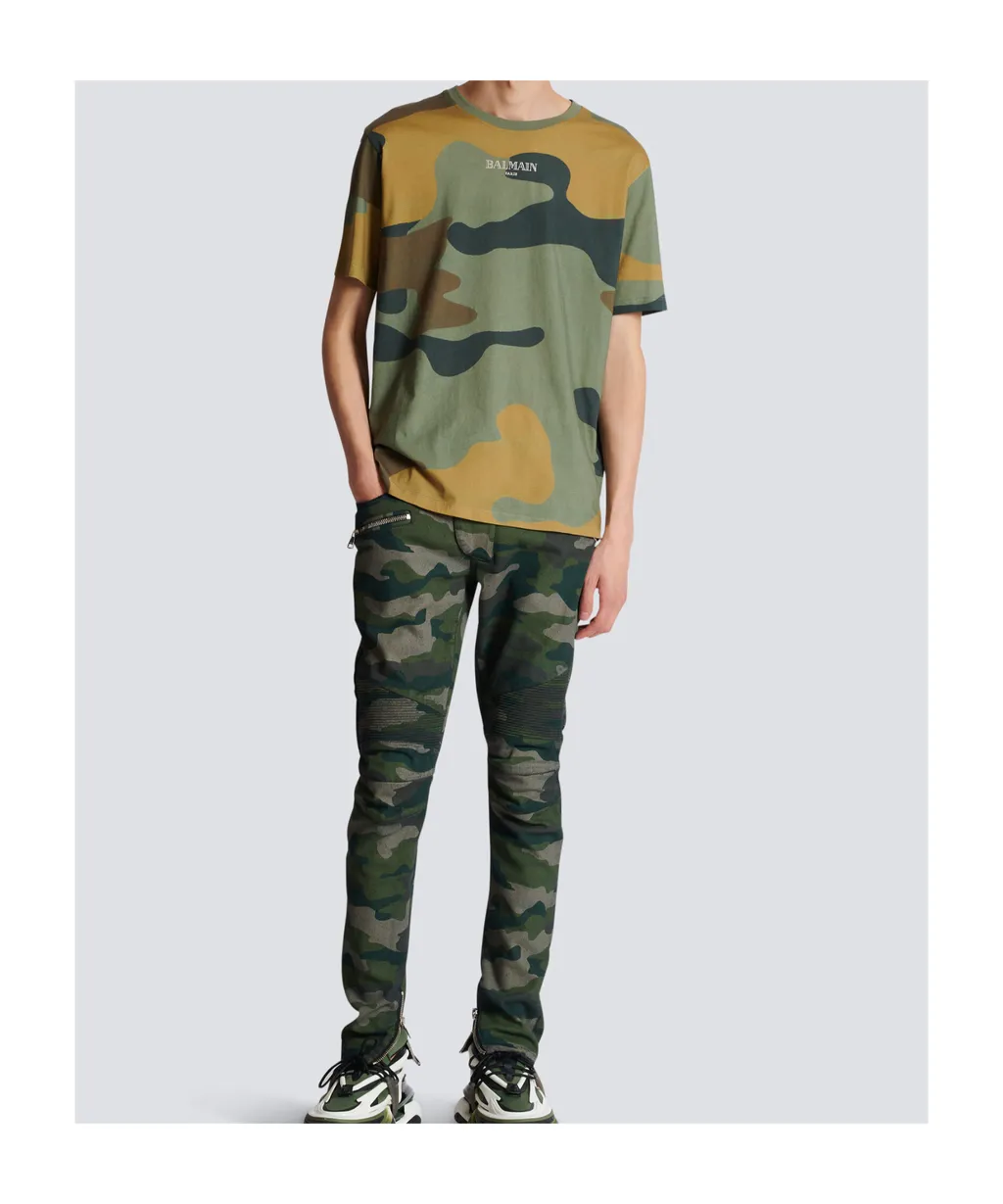 Balmain Camouflage Vintage T-Shirt