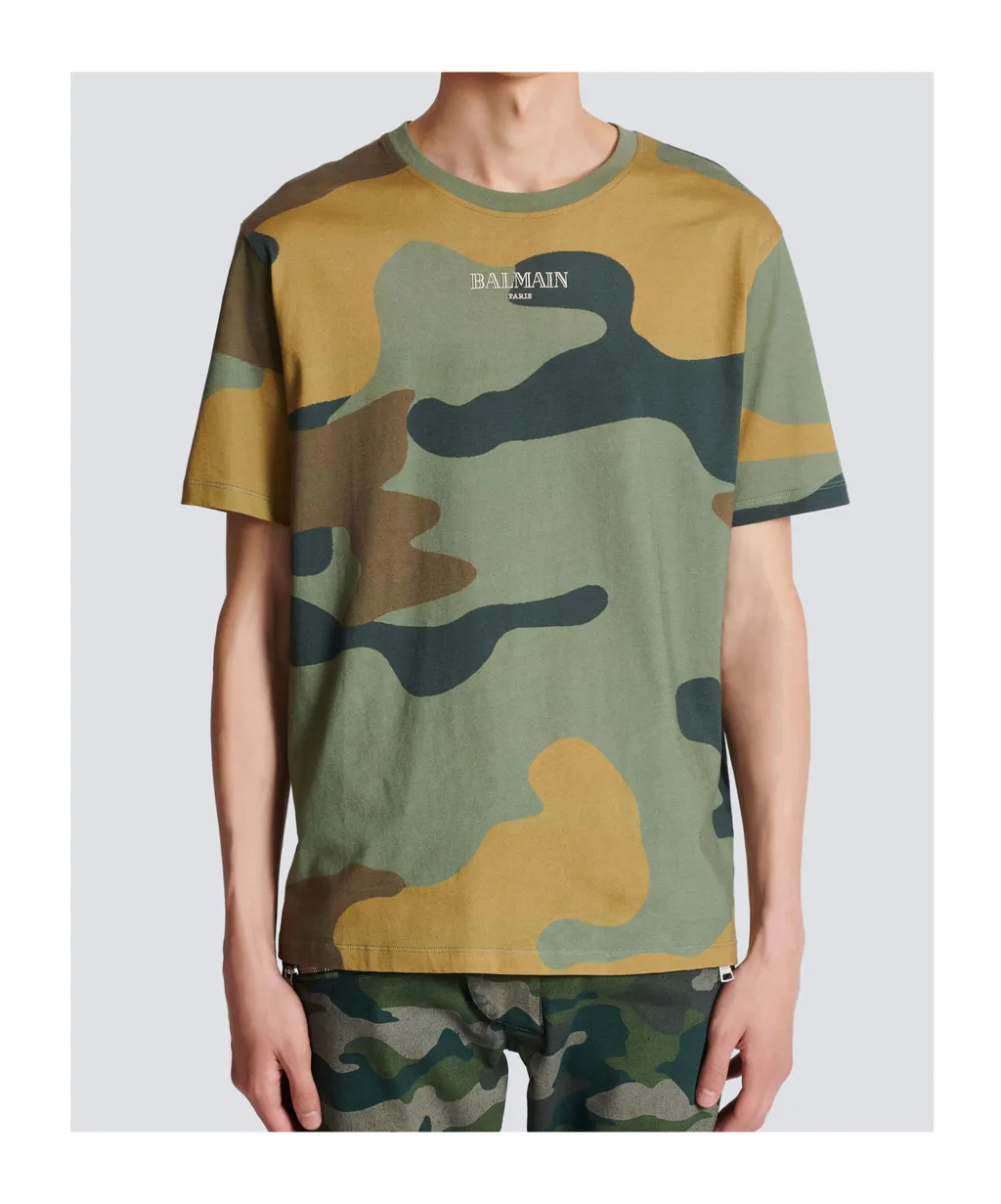 Balmain Camouflage Vintage T-Shirt