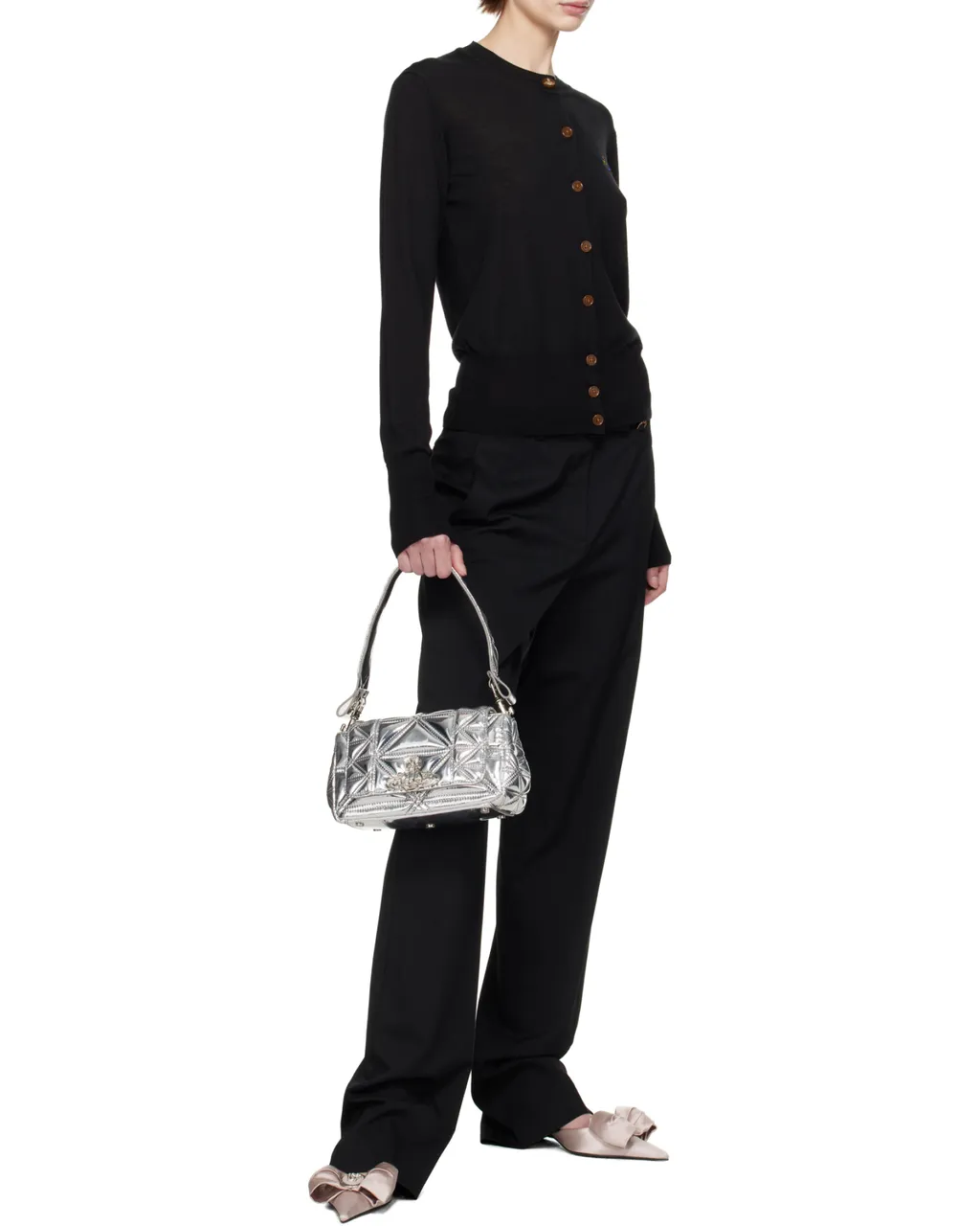Vivienne Westwood Logo Embroidered Cardigan