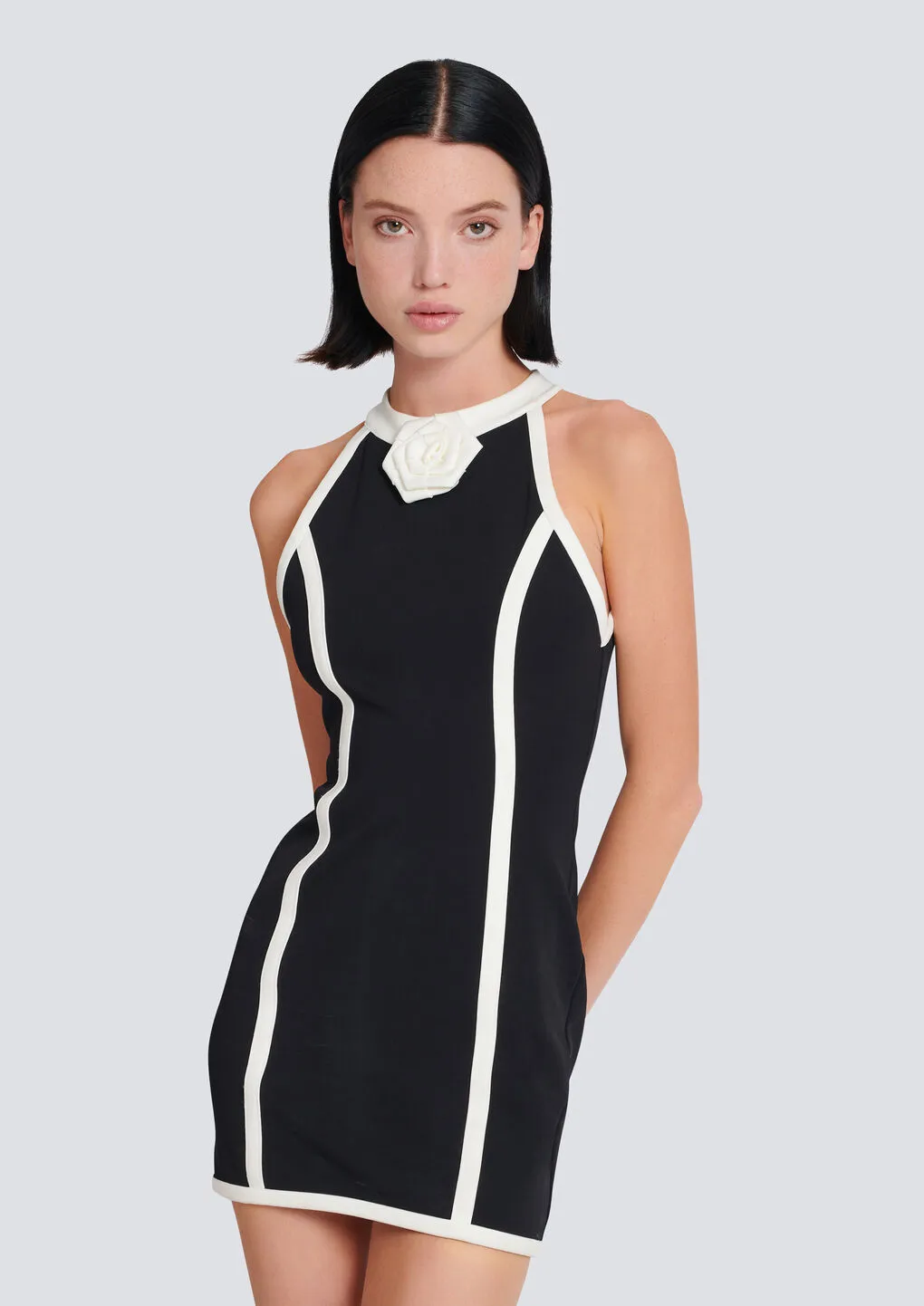 Balmain Rose Detail Dress